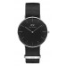 Daniel Wellington Black Cornwall Watch NATO Silver 36mm_DW00100151